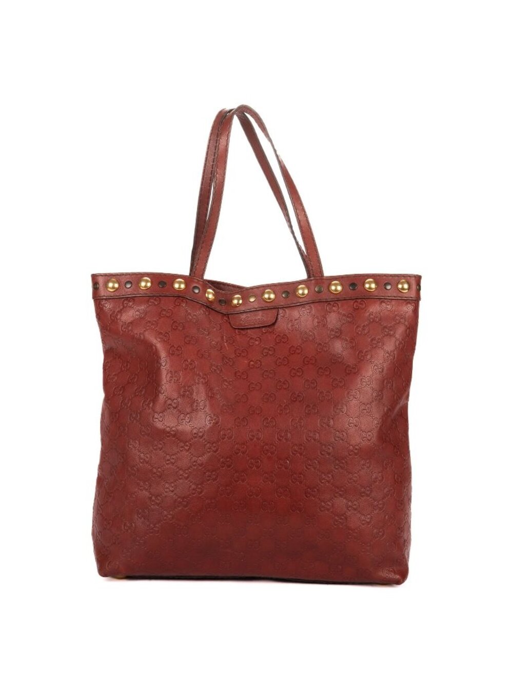Gucci Babushka Tote Burgundy Monogram Calfskin
